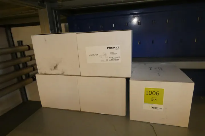 5x FORMAT Wannen-Einhebelmischer Aparto, AP, chrom
